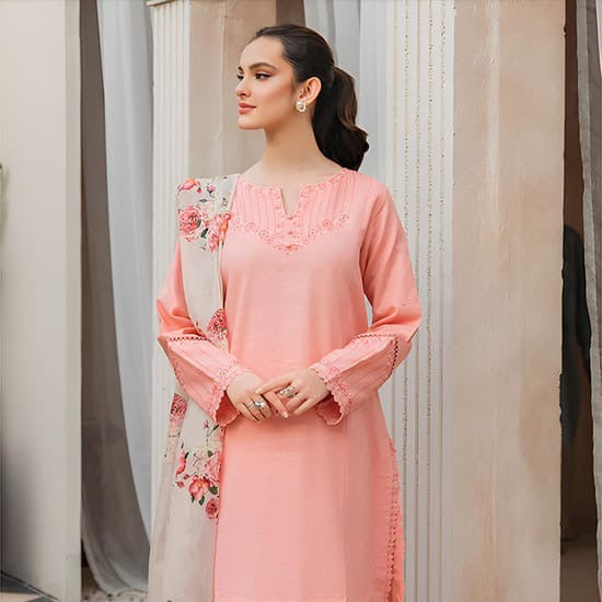 LAWN EMBROIDERED UNSTITCHED ARTICLE (AL 8050)