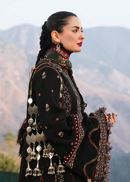 Embroidered 3PC Suit – Premium Festive Collection ZA-101214