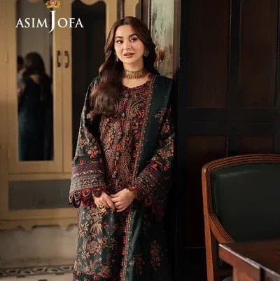 QALAMKAR 3PC Lawn Embroidered Shirt With Organza Embroidered Dupatta LC-7062