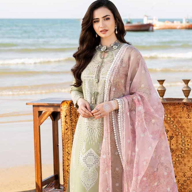 JADE - 3PC LAWN EMBROIDERED SUIT LC-7196
