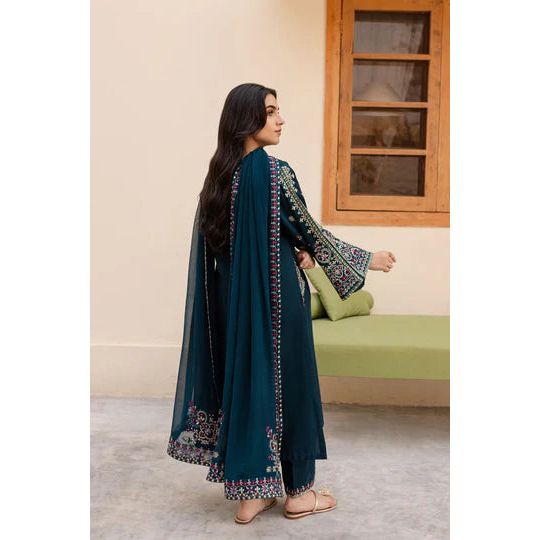 BATIK - 3PC Lawn Embroidered Suit - NE - ZS 5007