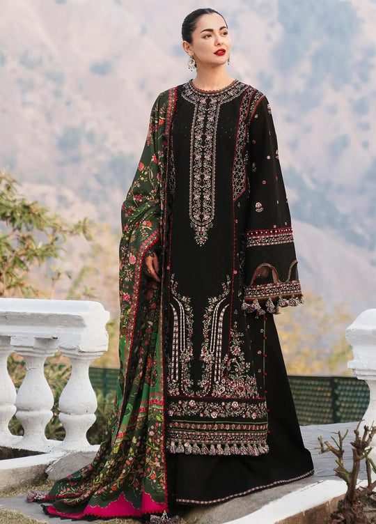 Embroidered 3PC Suit – Premium Festive Collection ZA-101214