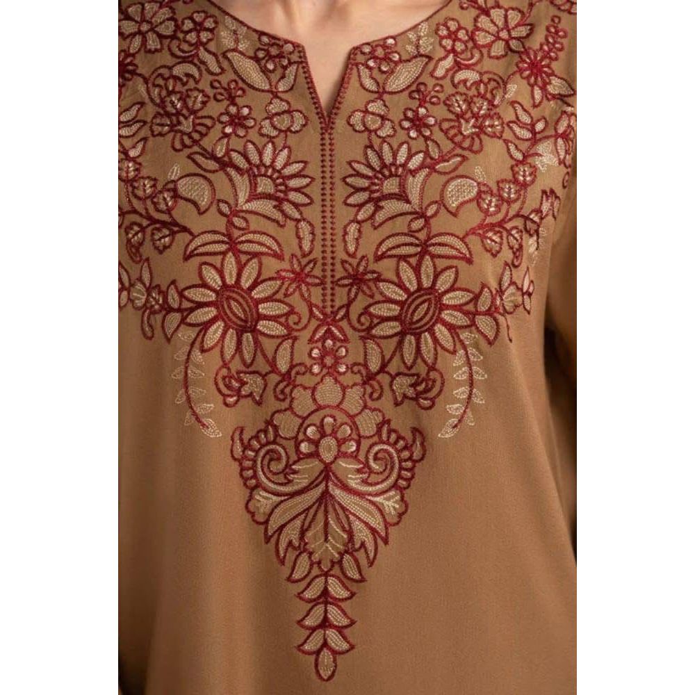 Pezwan - Winter 3PC Dhanak Embroidered Suit - SS0418