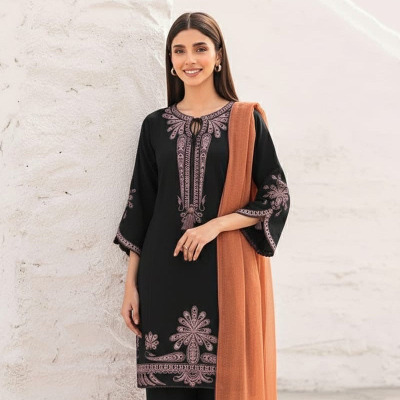 SUMMER 3PC LAWN EMBROIDERED SUIT - VL1157