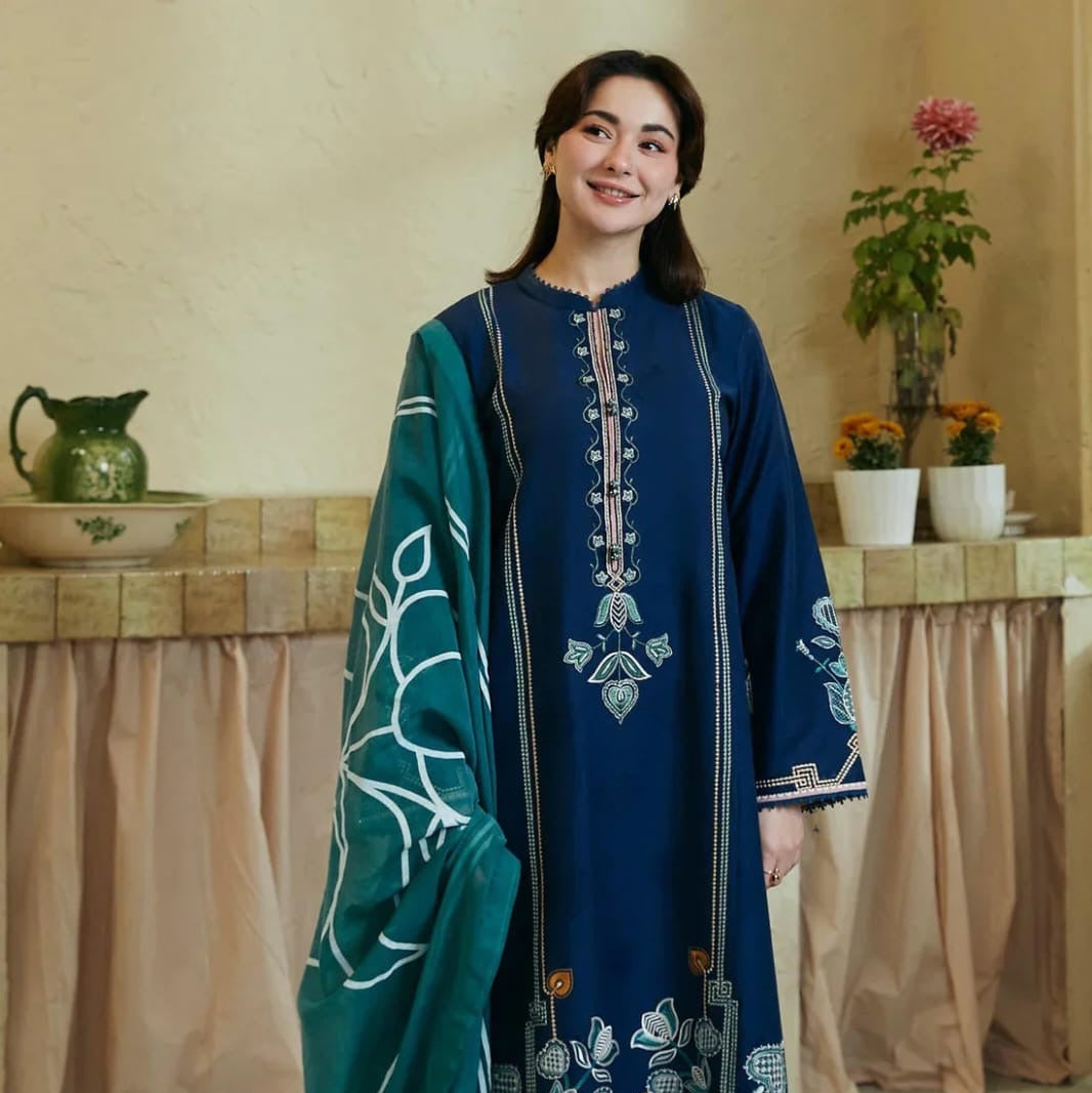 ROYAL MAJESTY 3PC | UNSTICHED LAWN SUIT ZA0173