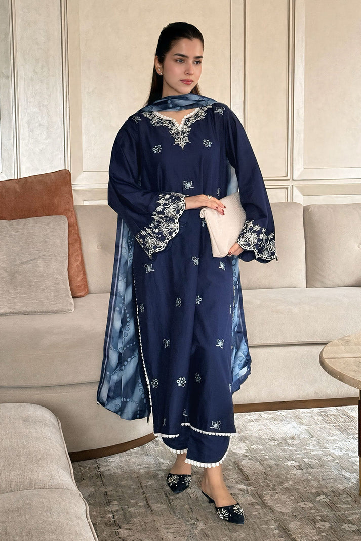 DHANAK EMB 3PC SUIT ZA-001200