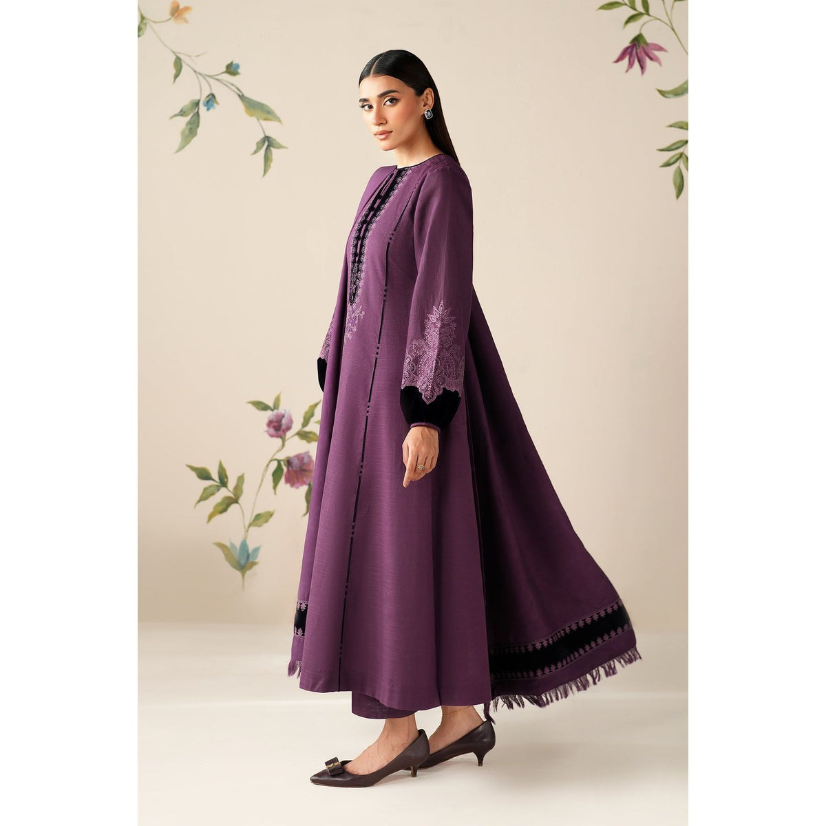 EMBROIDERED DHANAK PR-1890