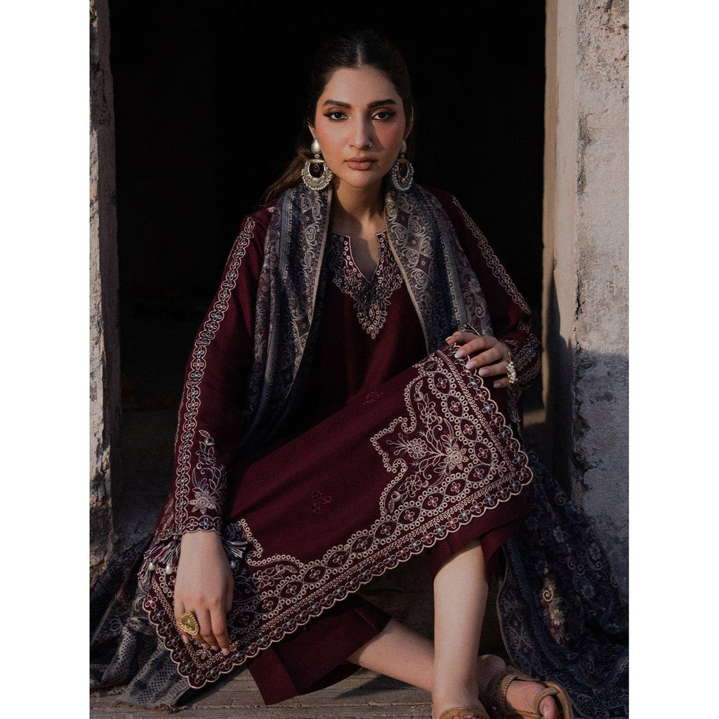 IZEL-3PC DHANAK EMBROIDERED SUIT | BIC-4364