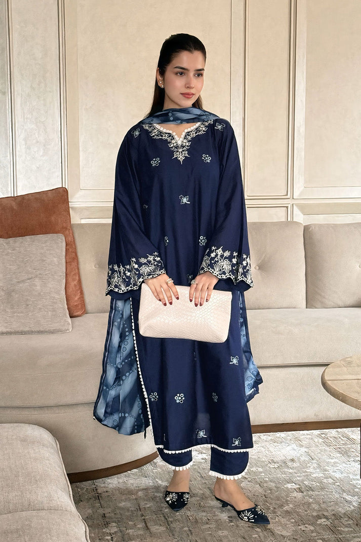 DHANAK EMB 3PC SUIT ZA-001200