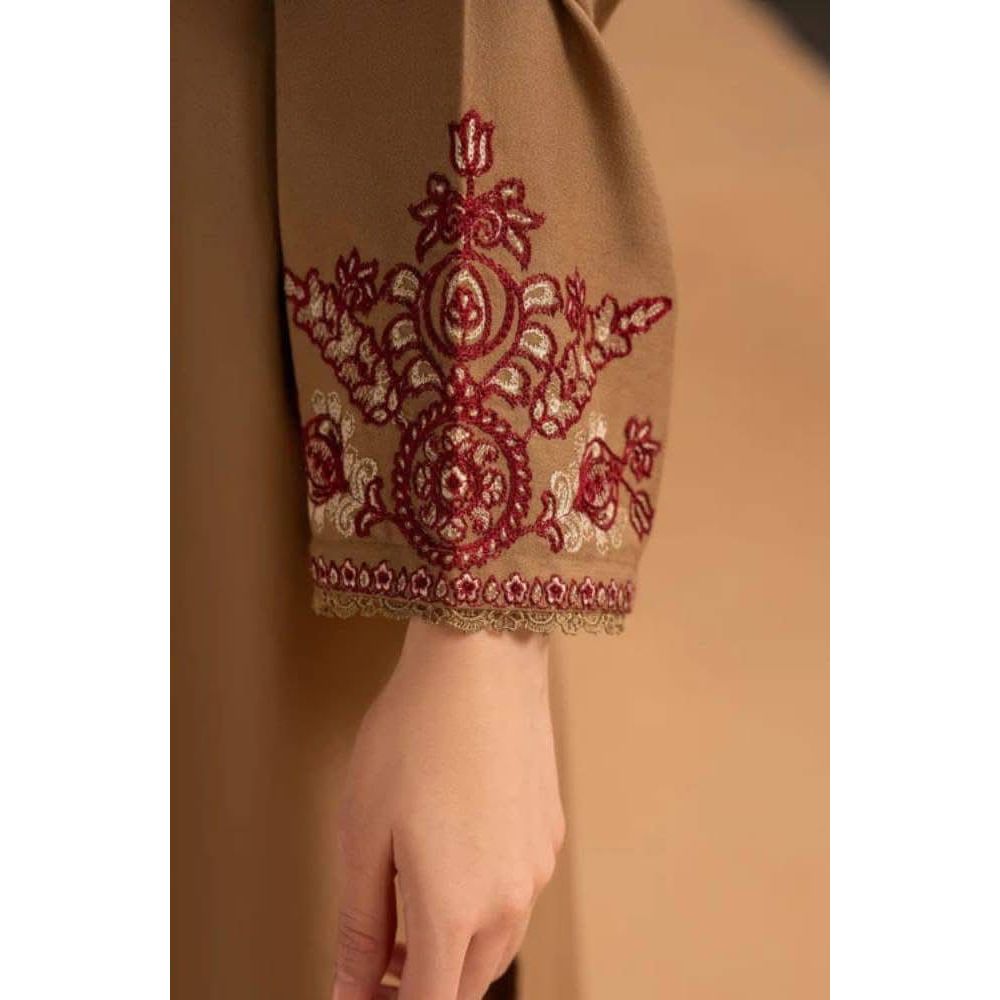 Pezwan - Winter 3PC Dhanak Embroidered Suit - SS0418