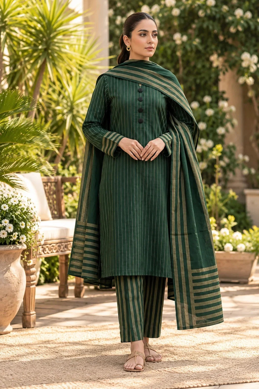 WINTER MARINA SUSI 3 PCS SUIT Green