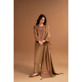 Pezwan - Winter 3PC Dhanak Embroidered Suit - SS0418