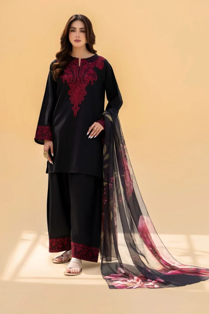 DHANAK EMB 3PC SUIT ZA - 101202