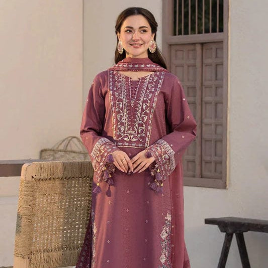 Embroidered Luxury Lawn Unstitched 3Pc | 5012