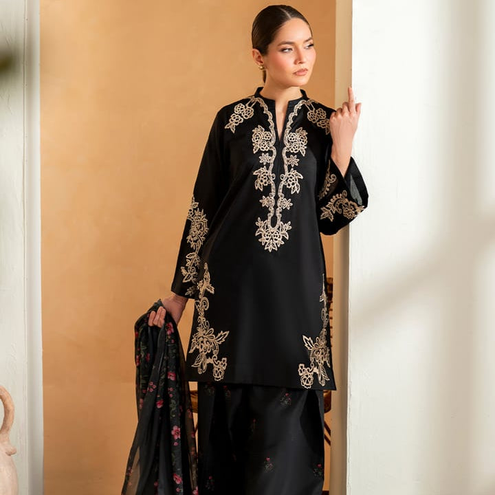 Hussain Rehar - 3PC Lawn Embroidered SUIT (Unstitched) LC-7063