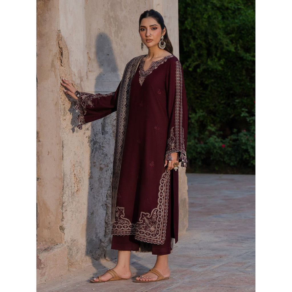 IZEL-3PC DHANAK EMBROIDERED SUIT | BIC-4364