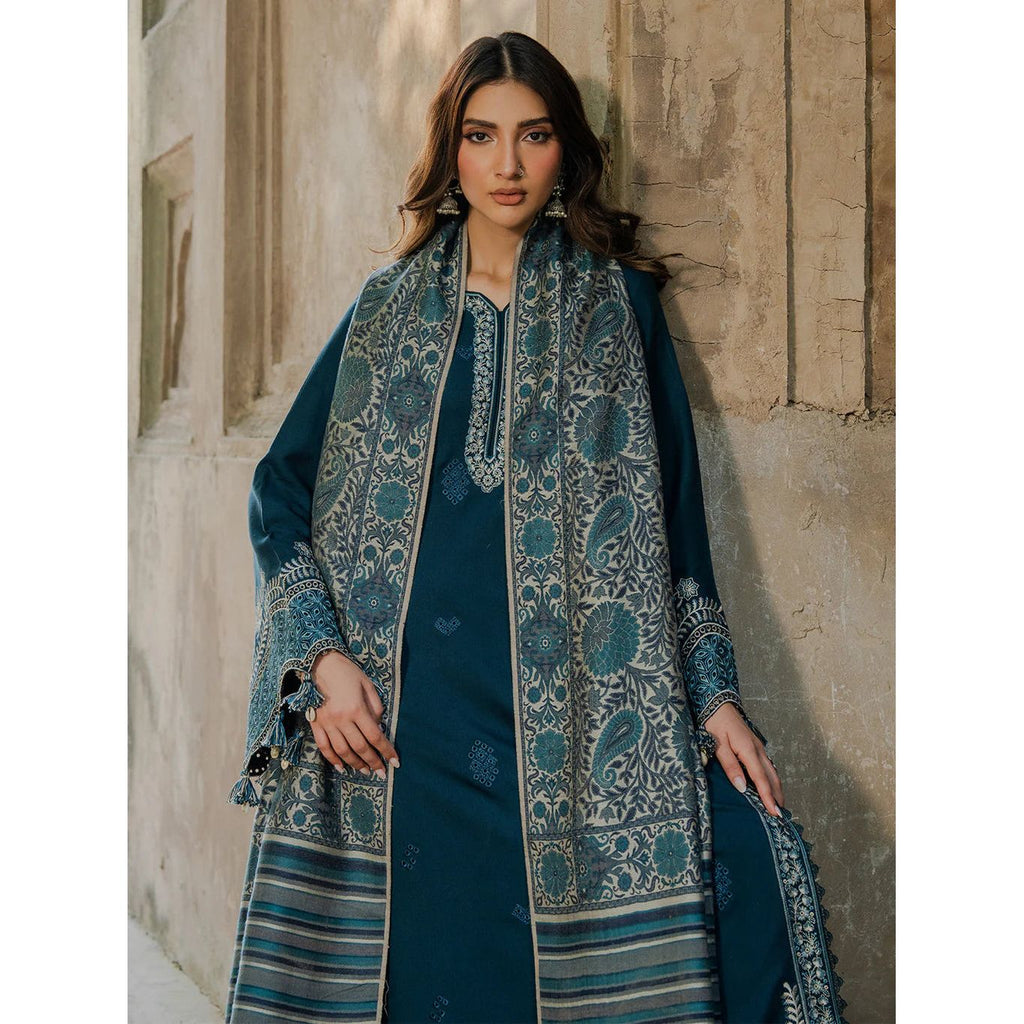 IZEL-3PC DHANAK EMBROIDERED SUIT | BIC-4364 B