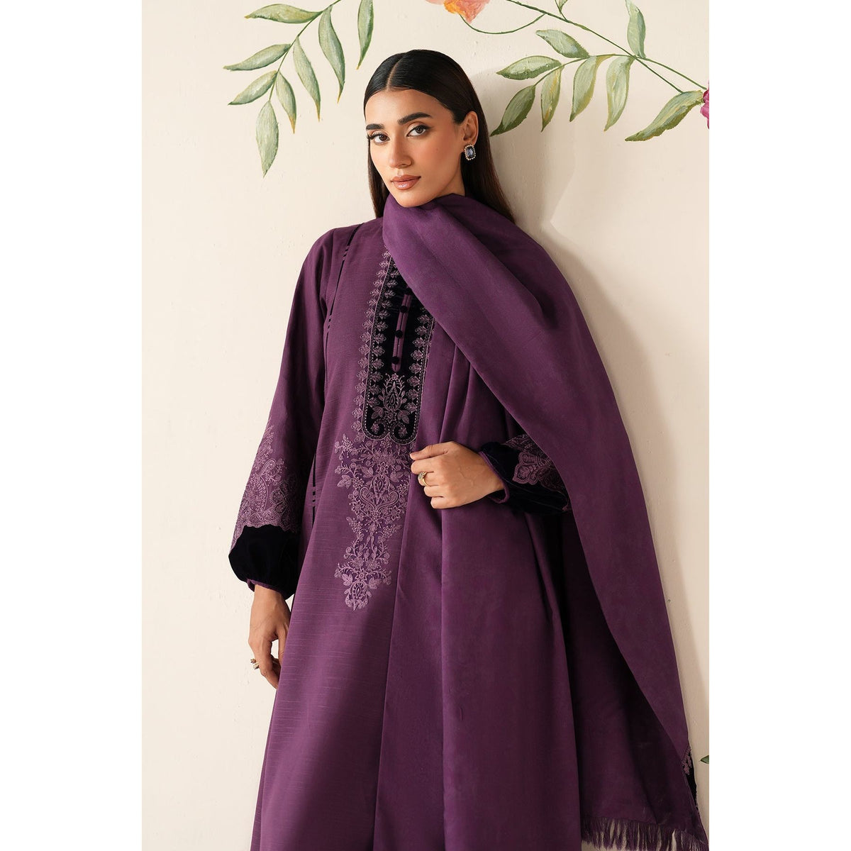 EMBROIDERED DHANAK PR-1890