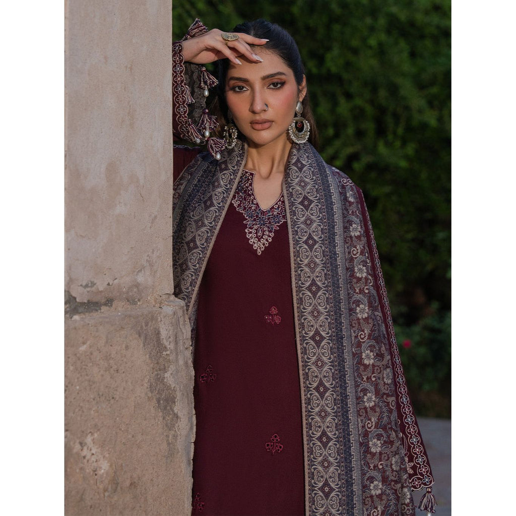 IZEL-3PC DHANAK EMBROIDERED SUIT | BIC-4364
